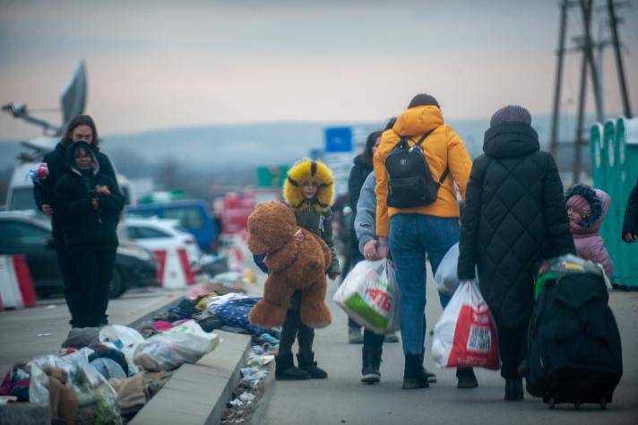 Refugees from Ukraine arriving in the EU