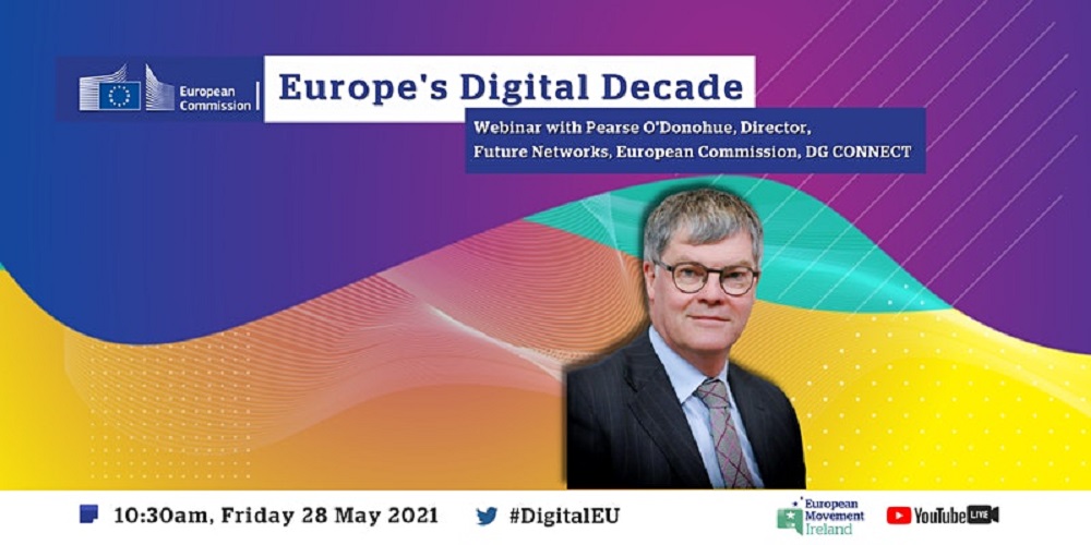 Image promoting the event of 28 May 2021 on the Digital Decade 