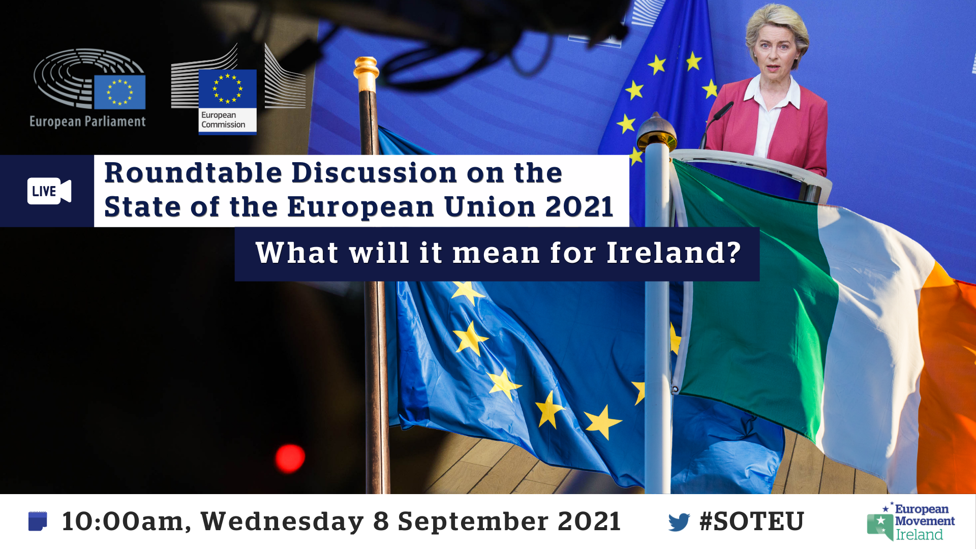 Image promoting SOTEU event on 8 September 2021
