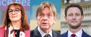 Vice President Dubravka Šuica with MEP Guy-Verhofstadt and French Secretary of State for European Affairs lément-Beaune