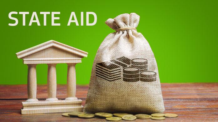 Image with text "State Aid"