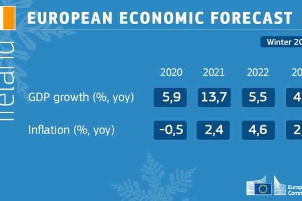 Winter 2022 economic forecast - key figures for Ireland