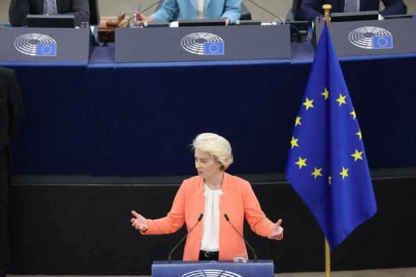 President von der Leyen delivering her 4th State of the Union address this morning to the European Parliament
