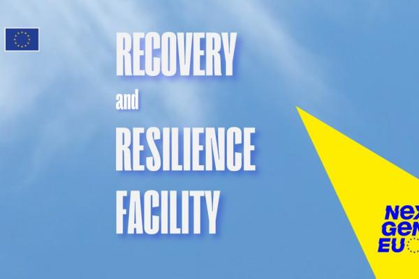 Visual with text: Recovery and Resilience Facility